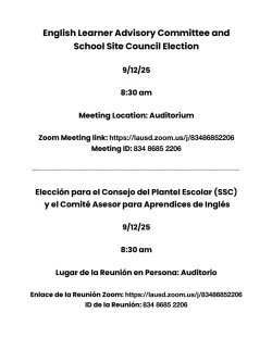 Elections Flyer